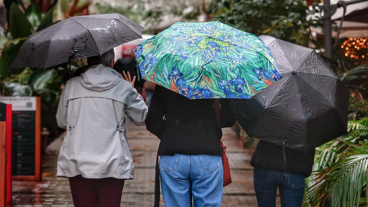 Jornada de lluvias en Canarias.