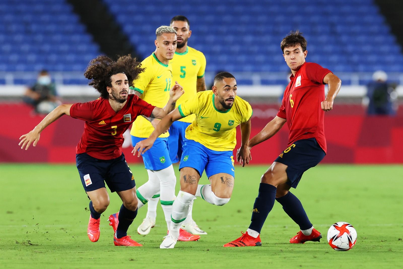 La selección masculina perdió ante Brasil en la prórroga por 2-1