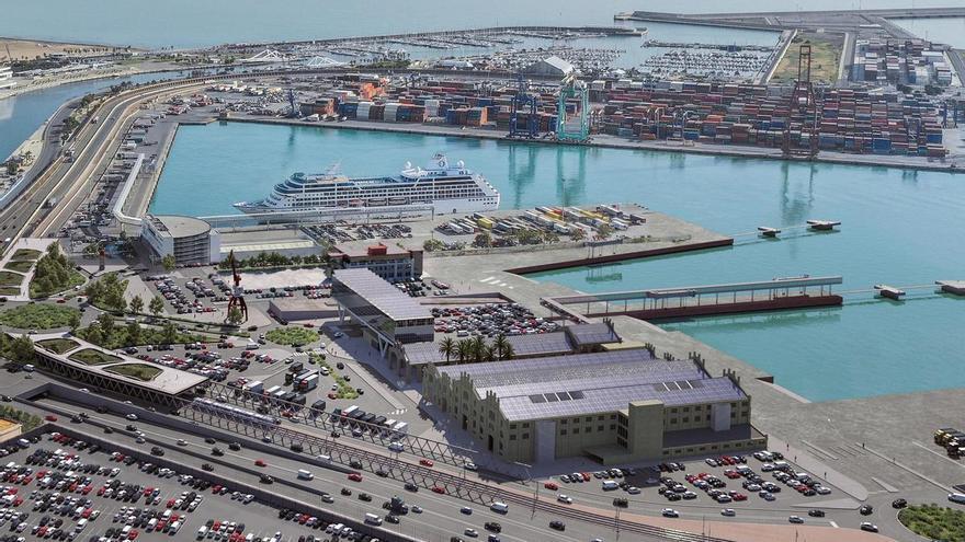 Valenciaport triplica pasajeros en cinco años mientras se bloquea la nueva terminal de buques