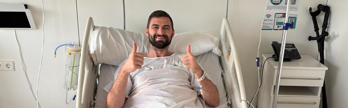 David Kravish, en el hospital