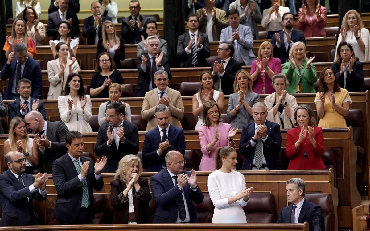 La sesión del Congreso con la comparecencia de Pedro Sánchez, en imágenes.