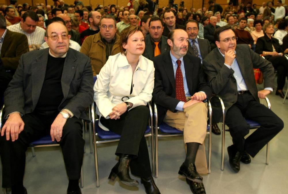 En 2005 en otro mitin del PSOE