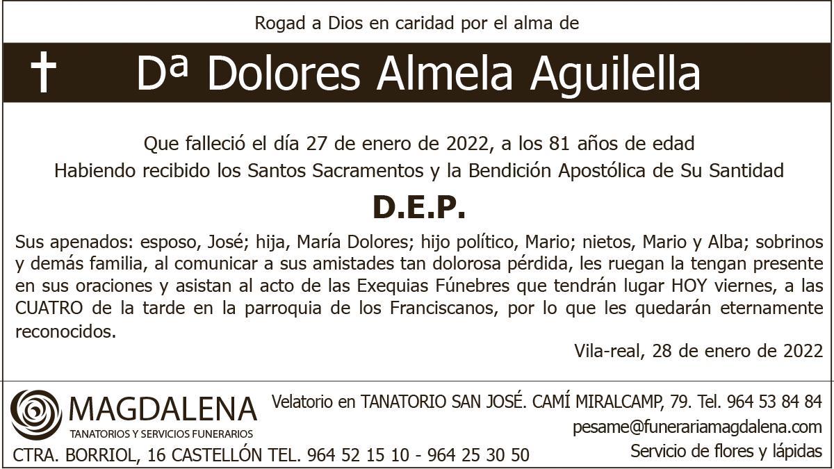 Dª Dolores Almela Aguilella