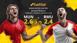 Manchester United FC vs. FC Bayern de Múnich: horario, TV, estadísticas, clasificación y pronósticos