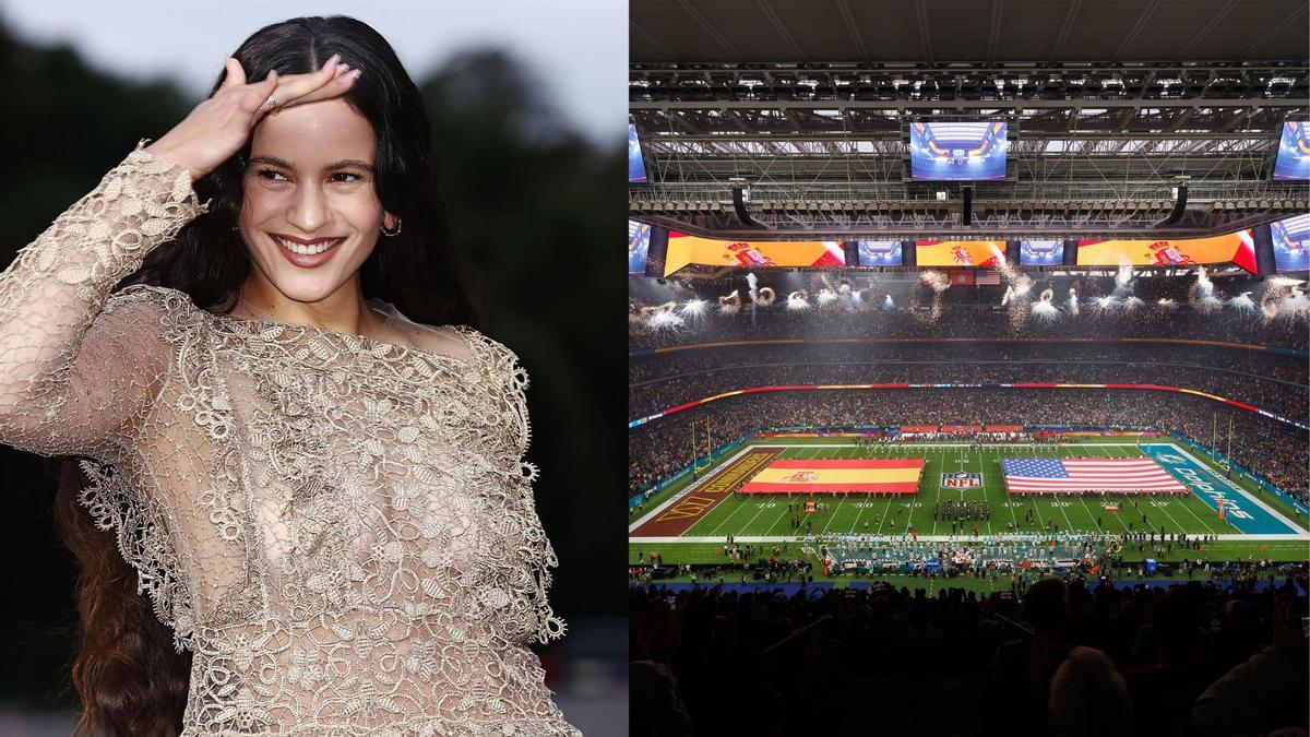 Rosalía pudo actuar en el Santiago Bernabéu