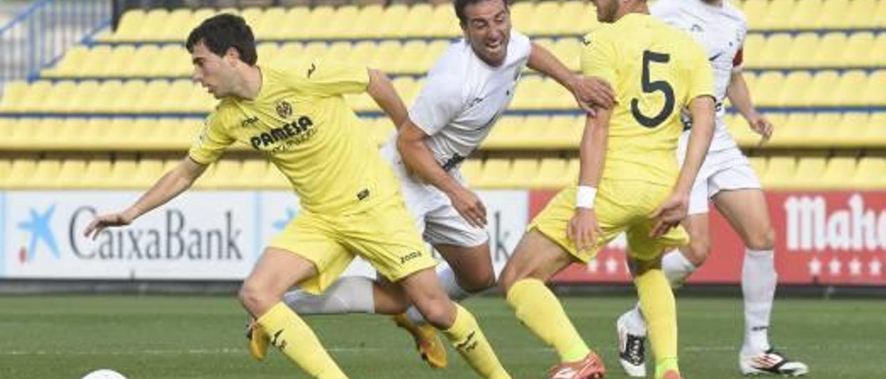 El Olímpic en el partido ante el Villarreal C, en el feudo del conjunto amarillo, el domingo.