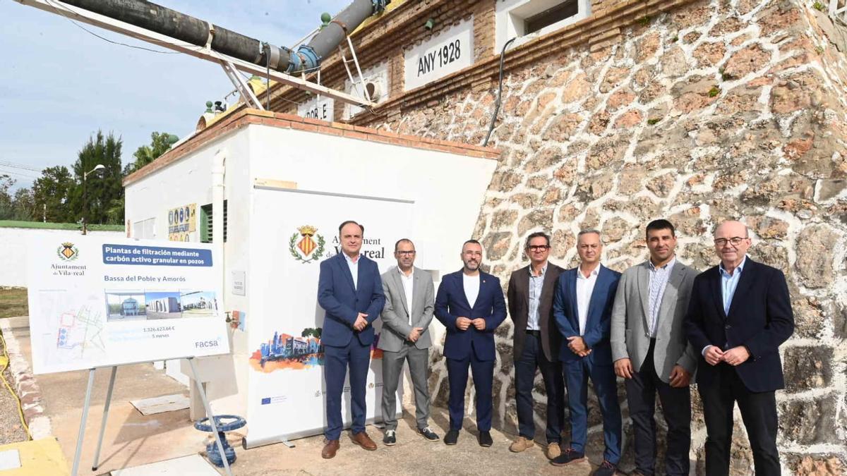 Ayuntamiento y Facsa han presentado este lunes el proyecto para modernizar los filtros de los pozos de la Bassa del Poble y Amorós.