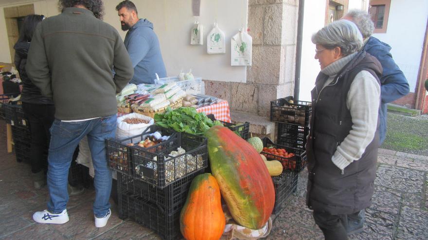 Las llamativas calabazas del mercado de Cangas de Onís que se convertirán en mermelada