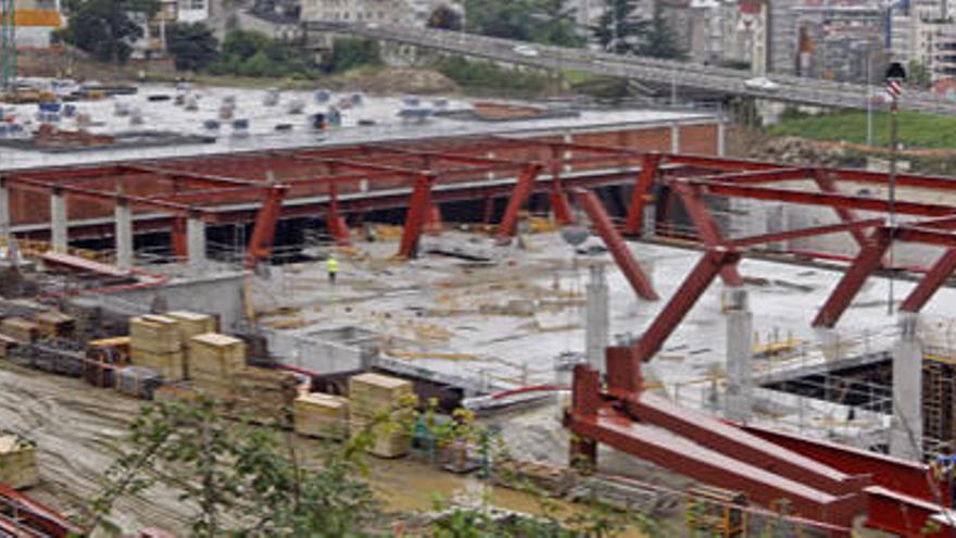 Obras de la futura estación del AVE de Vigo // MARTA G. BREA