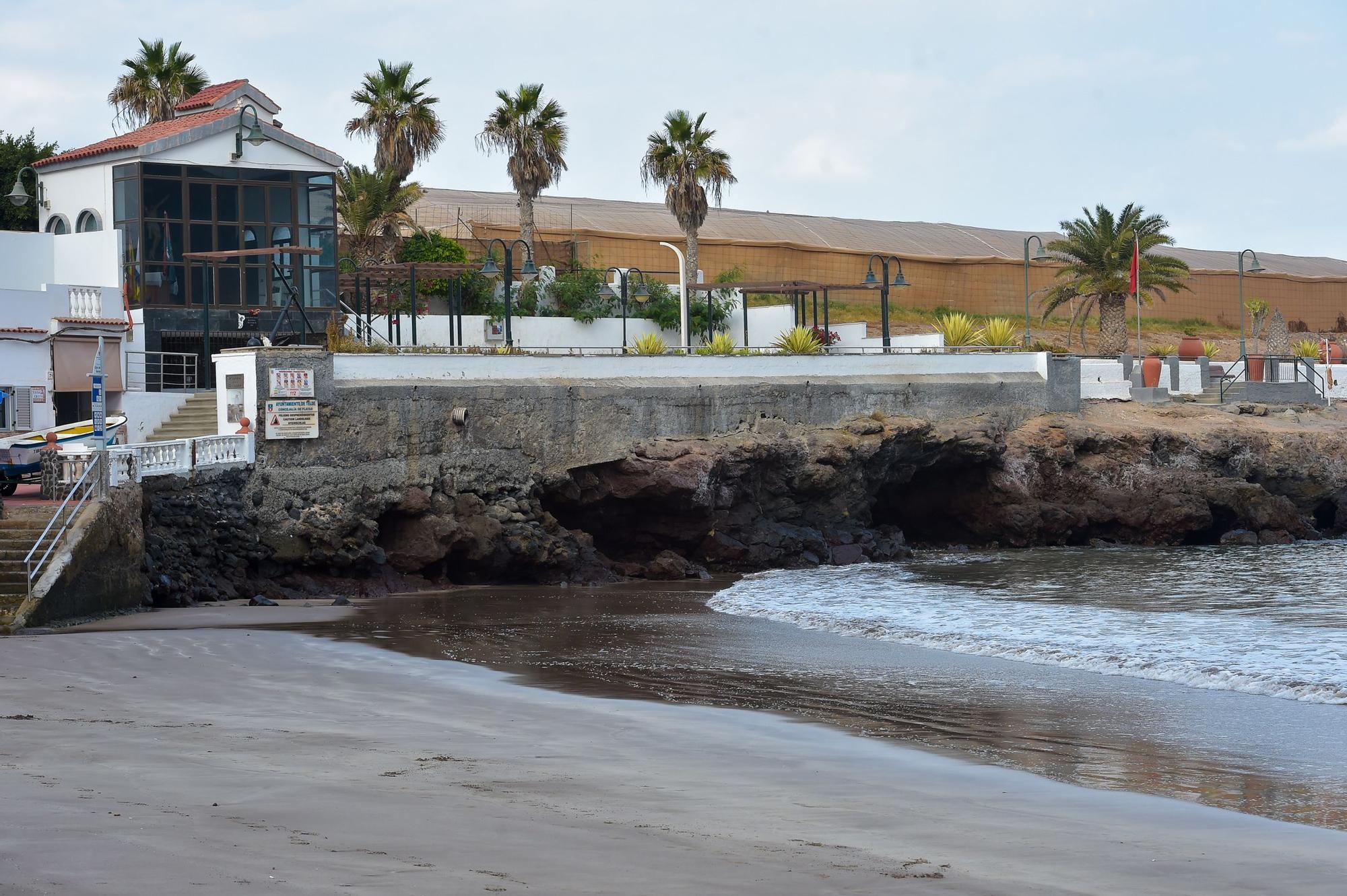 Desperfectos en la costa de Telde