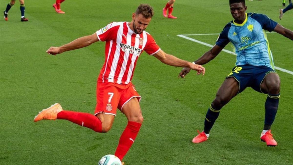 Stuani no estará por molestias en Almería