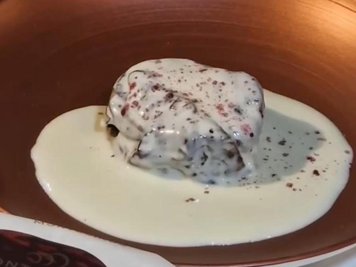 Restaurante Jota Ele (Murcia): Tatín de cebolla con Queso de Murcia DOP
