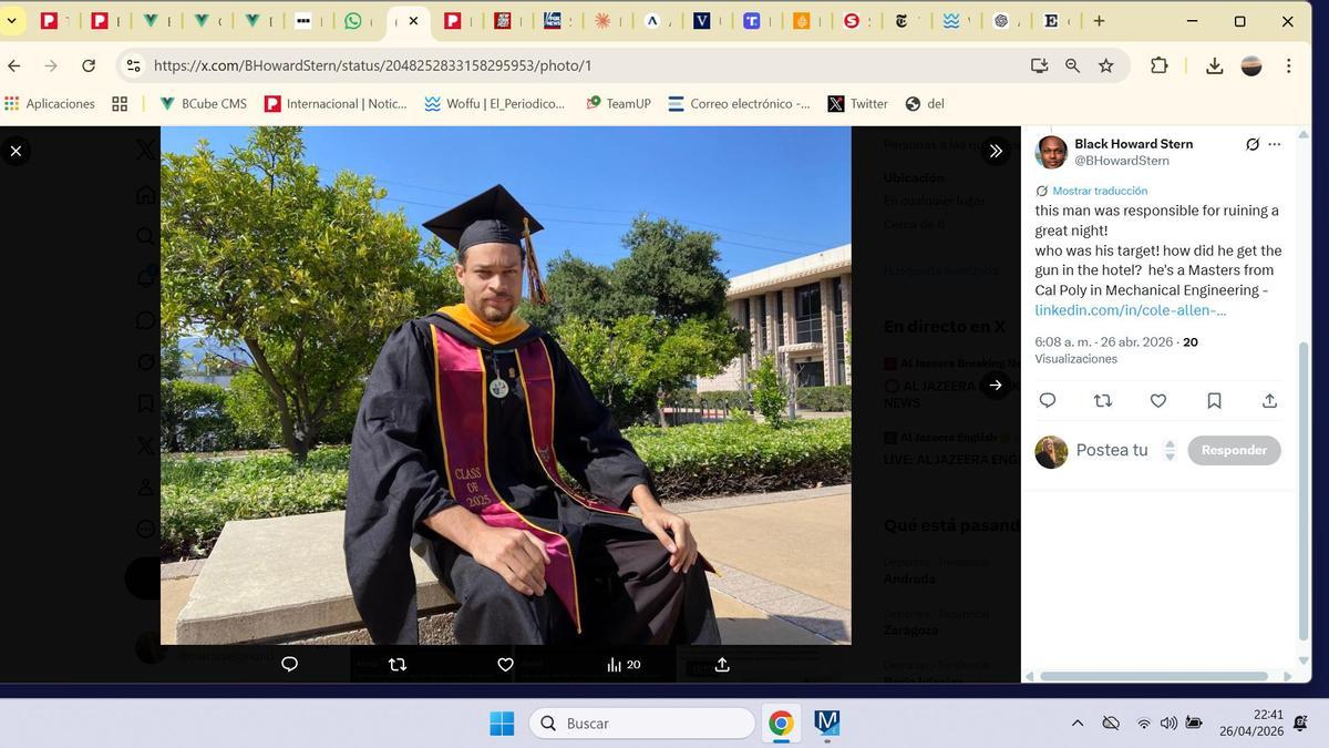 El manifiesto de Cole Allen: "Ya no estoy dispuesto a permitir que un pedófilo, violador y traidor manche mis manos con sus crímenes"