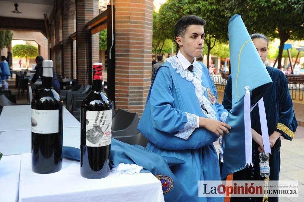 La procesión del Amparo a su salida de San Nicolás