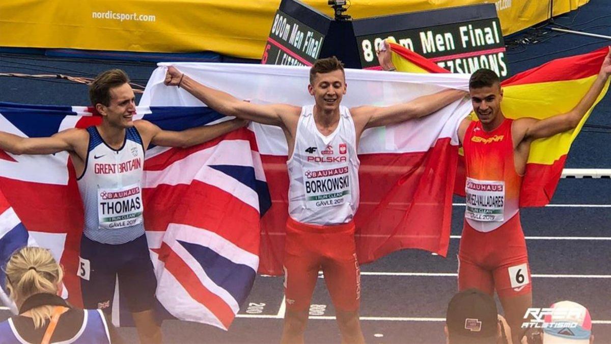 El azulgrana Pablo Sánchez-Valladares, bronce en 800 metros