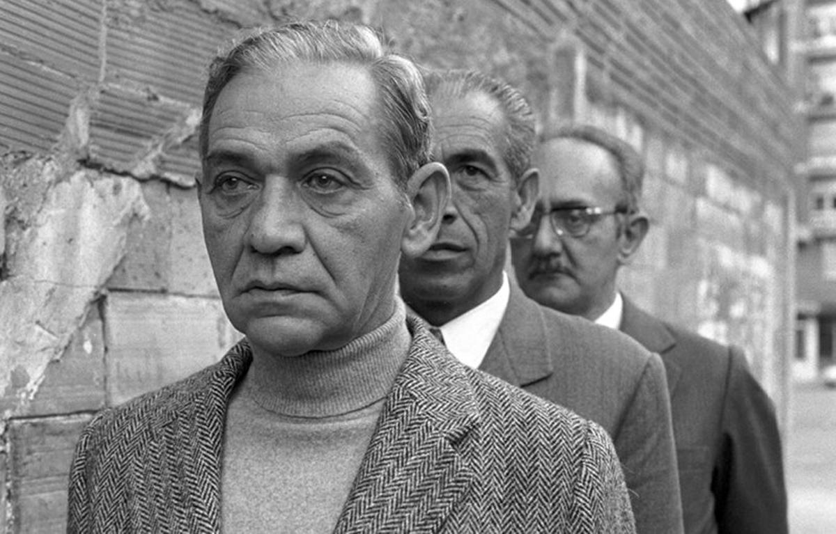 Ferran Planes, Joan Pagès y Joaquím Amat-Piniella, expresos del nazismo, posaron para Aymerich en una imagen que lo dice todo.