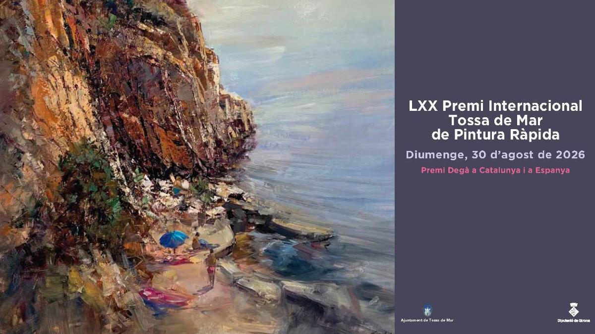 Cartell d'enguany del Premi Internacional Tossa de Mar de Pintura Ràpida