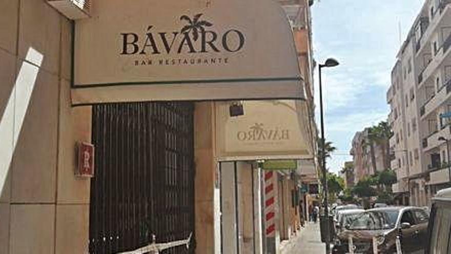 Imagen del restaurante Bávaro, precintado por la Policía Nacional en esta operación antidroga.