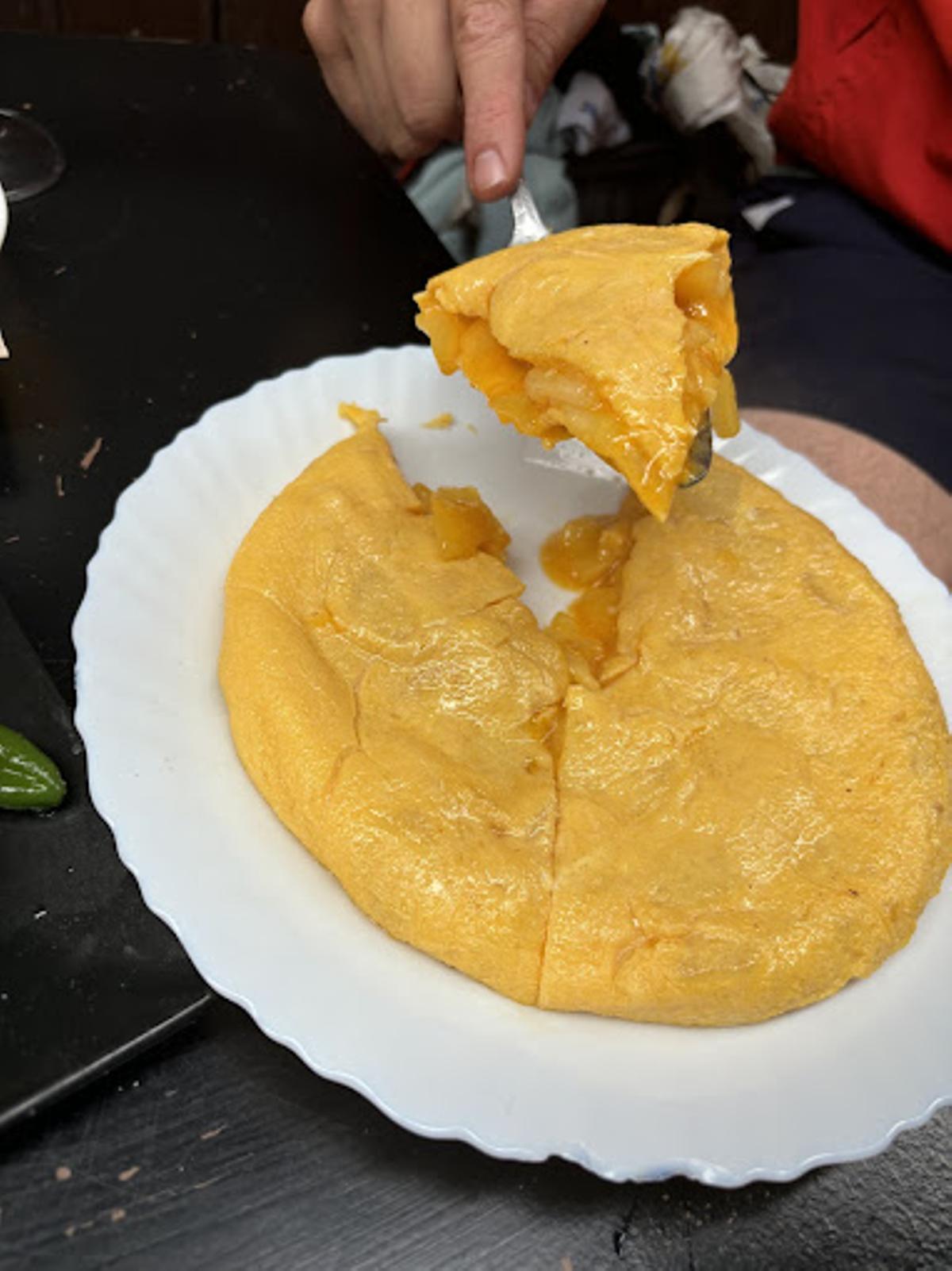 Tortilla del bar Kukako en Betanzos