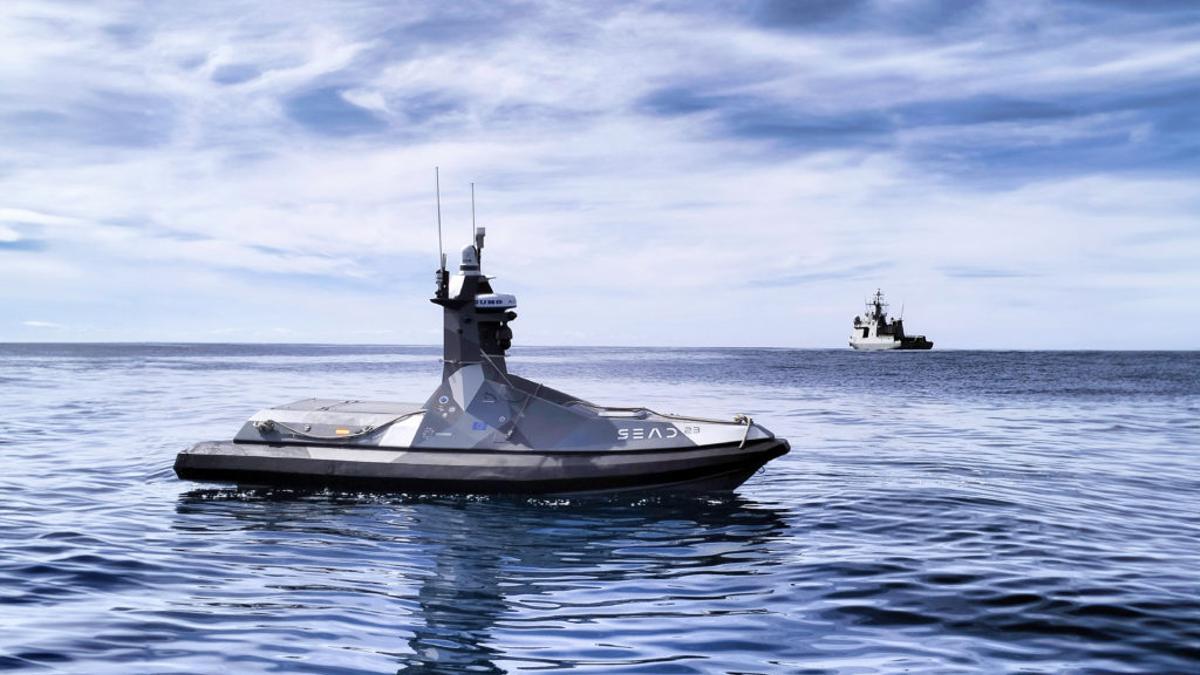 El dron desarrollado por la viguesa Seadrone y adquirido por la Armada