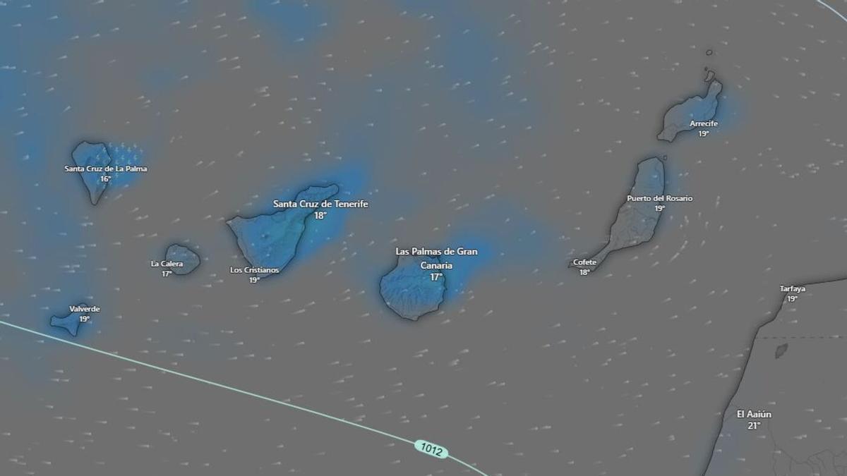 El pronóstico de la Aemet para este martes en Canarias: lluvia débil, calima y temperaturas en descenso