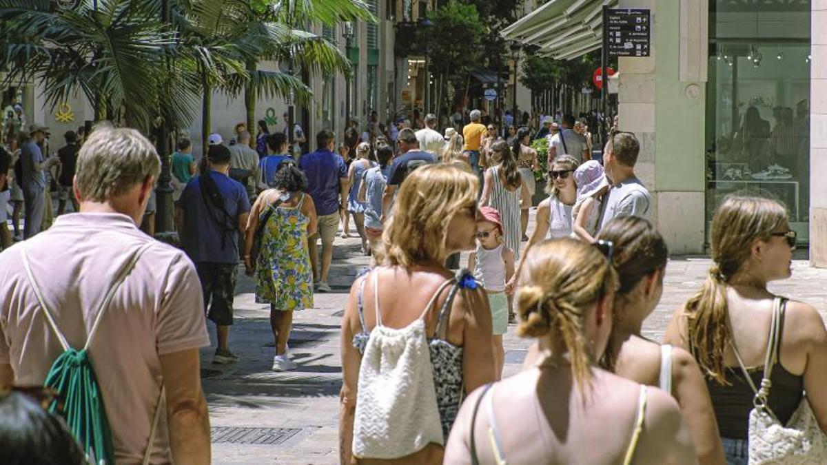 El centro de Palma está mostrando el mejor comportamiento en el aumento del gasto turístico.