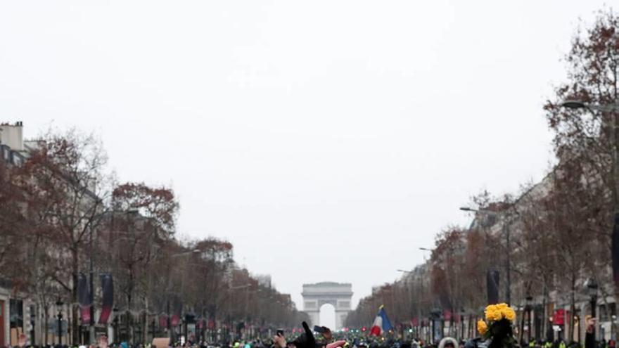 Protestas de los &#039;chalecos amarillos&#039; en París este fin de semana.