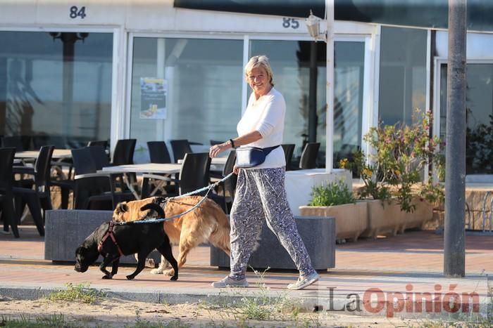 Primer día de paseos al aire libre en Mazarrón