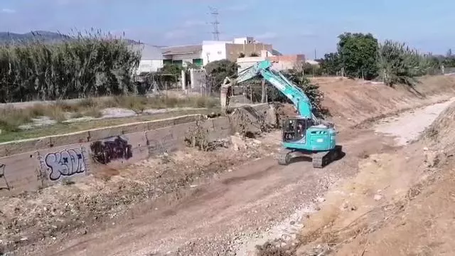 Gandia ensancha el barranco de Beniopa para evitar inundaciones