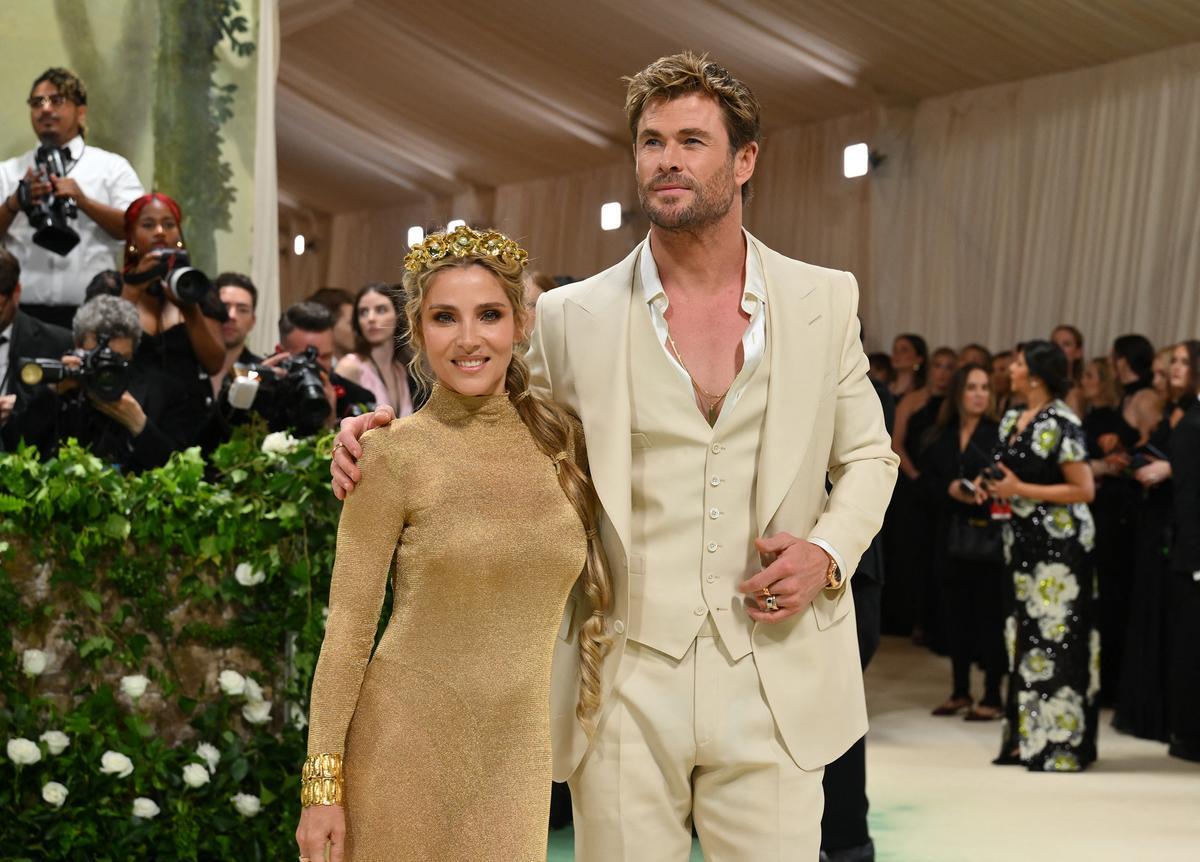 Chris Hemsworth y Elsa Pataky en la Met Gala 2024 en el Metropolitan Museum de Nueva York