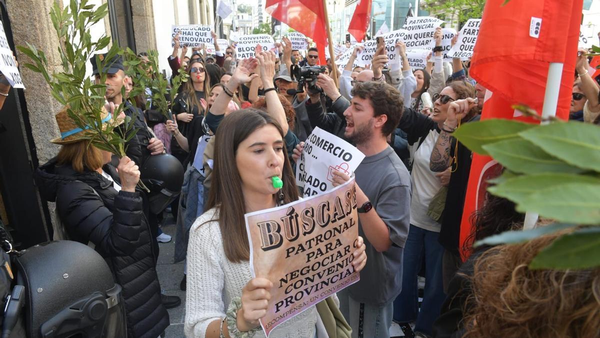 Segunda jornada de huelga en el sector textil contra el convenio de la patronal