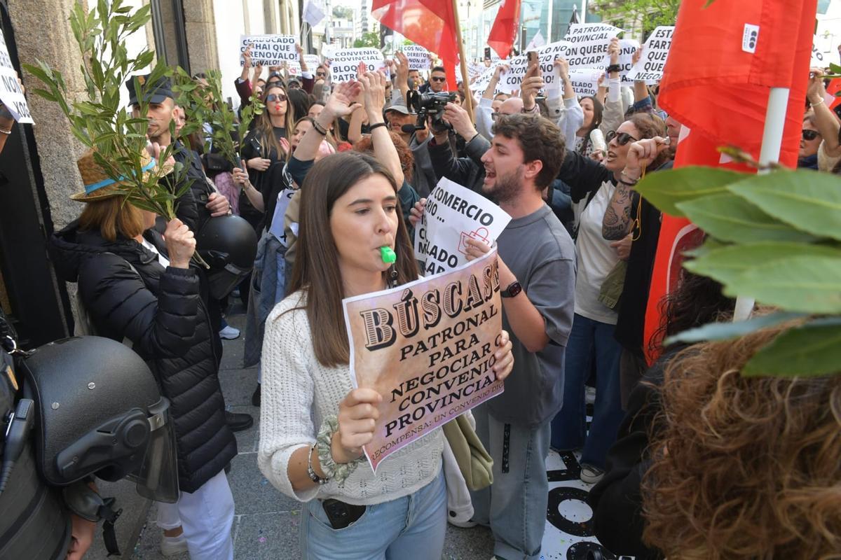 Segunda jornada de huelga en el sector textil contra el convenio de la patronal