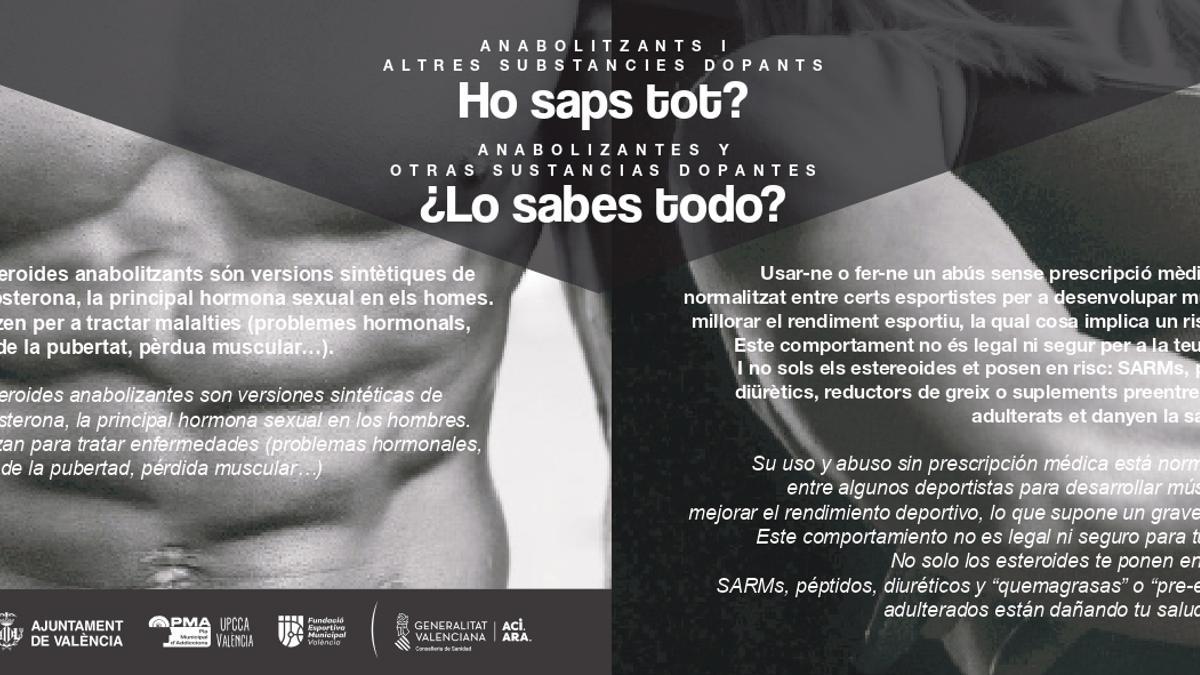 Campaña de prevención del consumo de anabolizantes en València