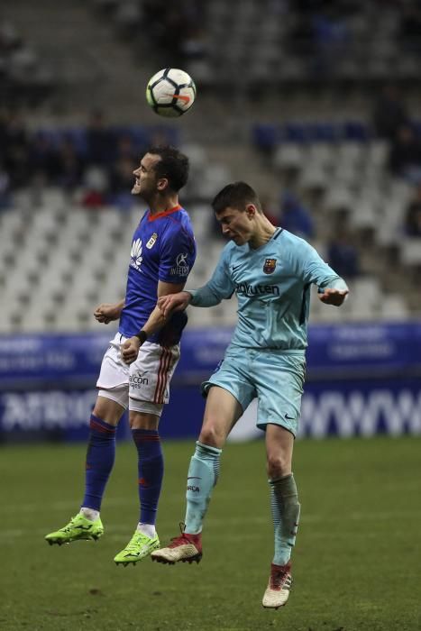 El partido entre el Real Oviedo y el Barcelona B, en imágenes