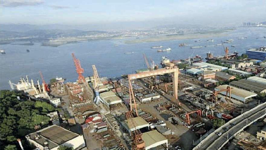 Las instalaciones de Fujian Mawei Shipbuilding, donde serán fabricados los atuneros. // FdV