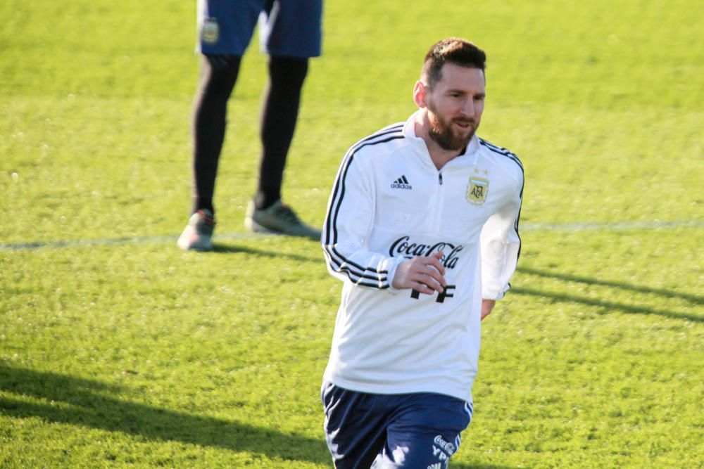 Segundo entrenamiento de la Argentina de Messi en Son Bibiloni