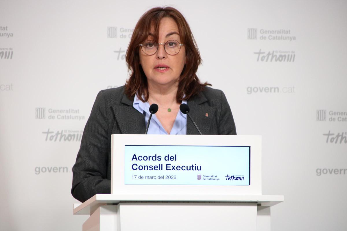 La portaveu del Govern, Sílvia Paneque, en la roda de premsa