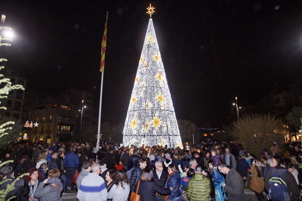 Encesa de les llums de Nadal a Girona