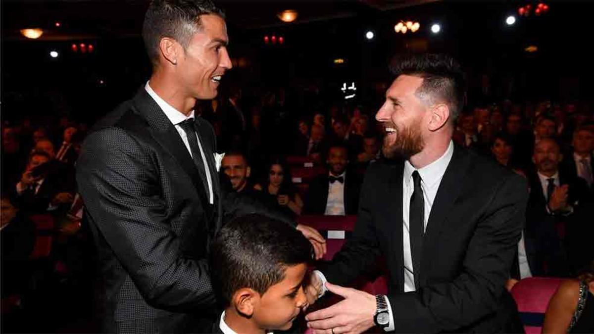 Cristiano Ronaldo, junto a Leo Messi