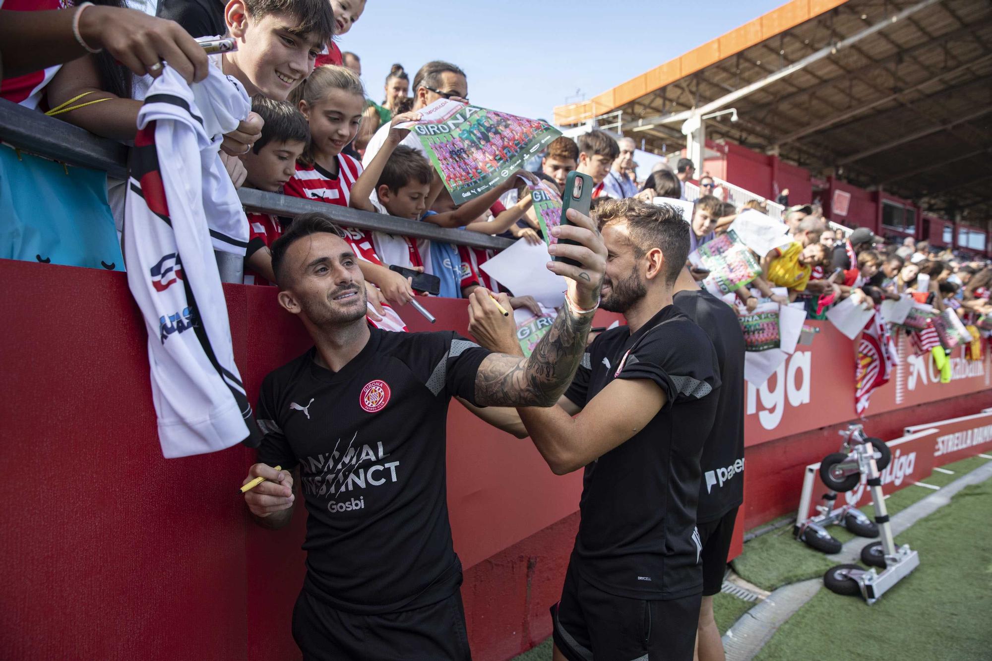 Entrenament obert del Girona FC a Montilivi per les Fires de Girona