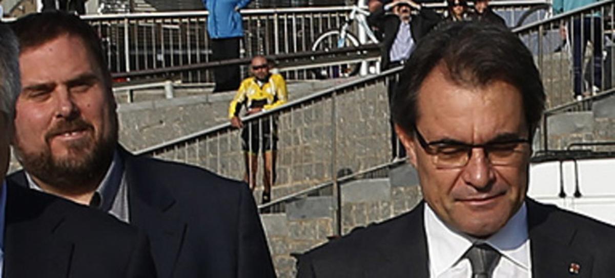 Junqueras y Mas, el 24 de noviembre, antes de las elecciones.