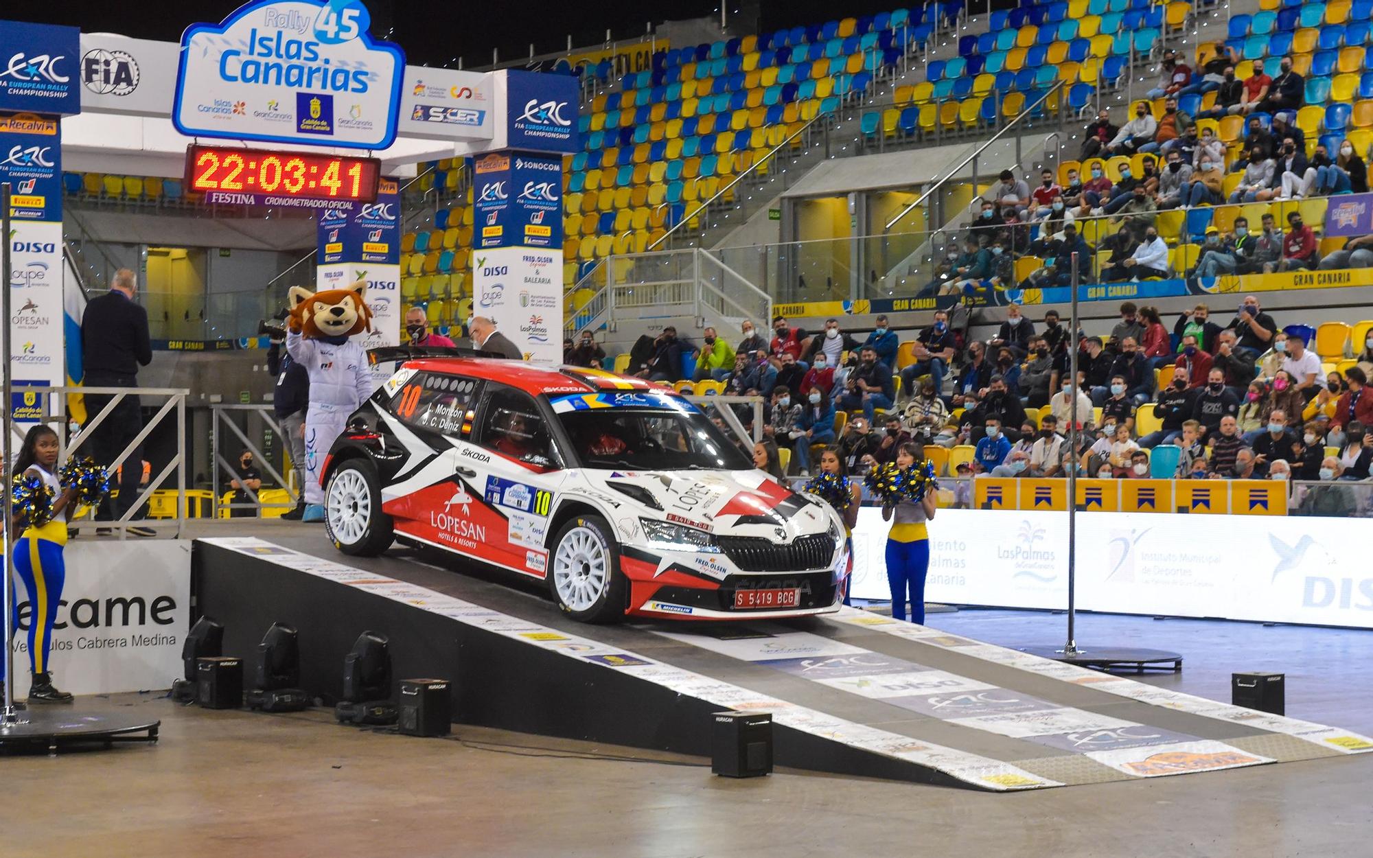 Ceremonia de inauguración en el 45º Rally Islas Canarias en el Gran Canaria Arena