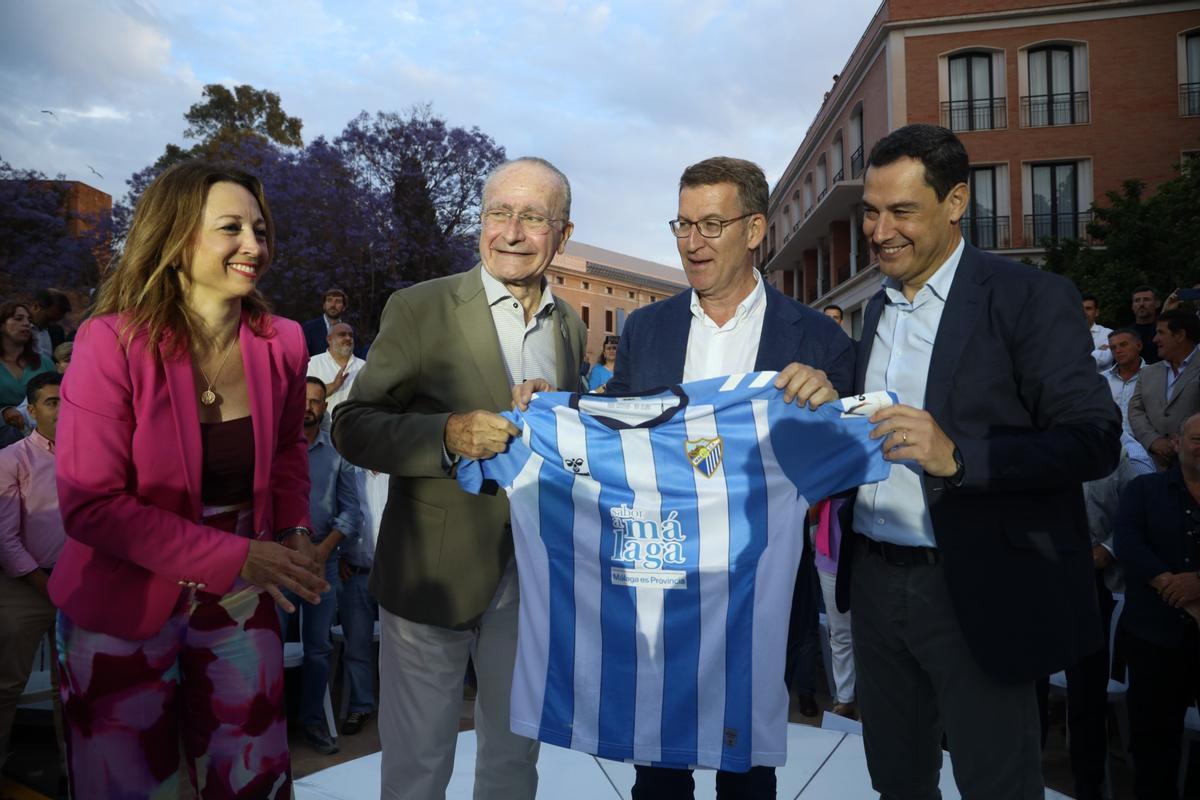 Feijóo y Moreno en Málaga para arropar a De la Torre y otros 102 candidatos a alcalde del PP en la provincia