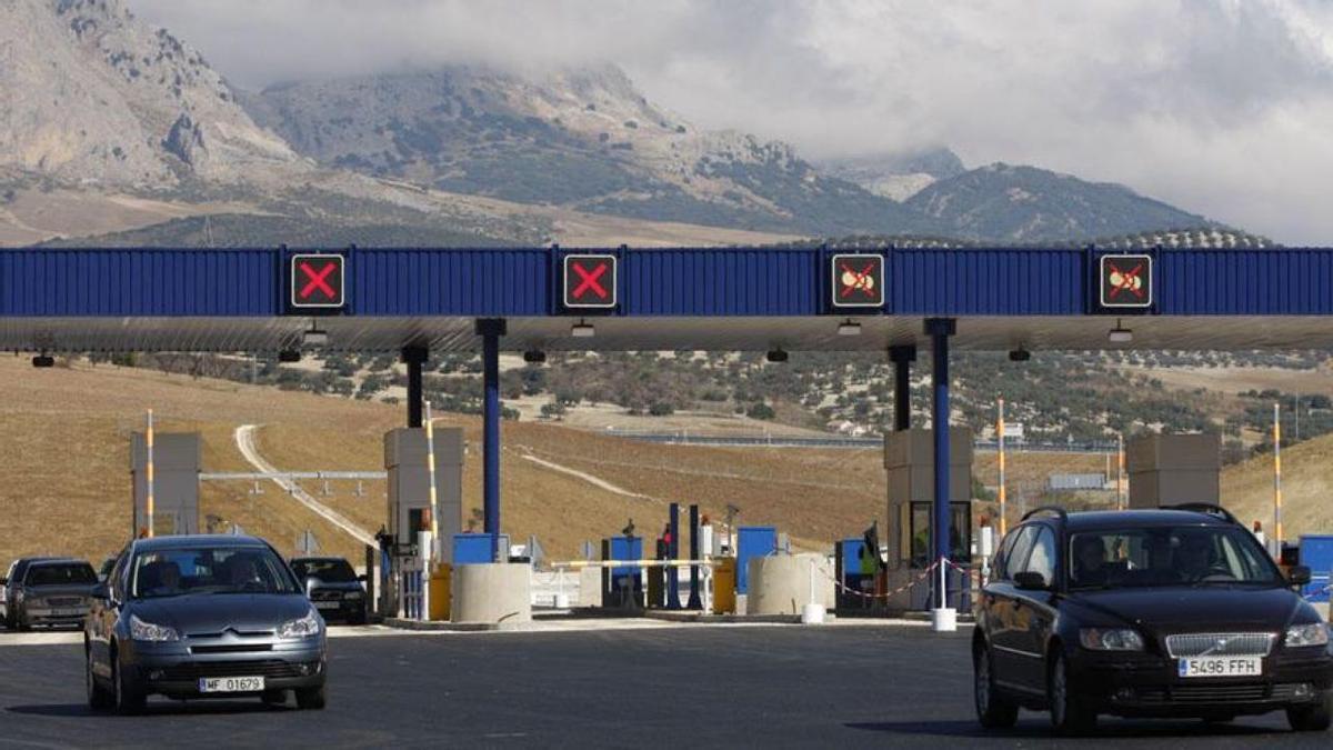 Peaje de la autopista malagueña AP-46.