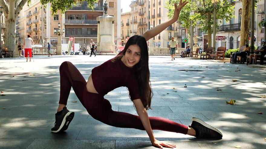 Uma Méndez, la setmana passada a la Rambla de Figueres, abans de tornar cap al CAR de Madrid.