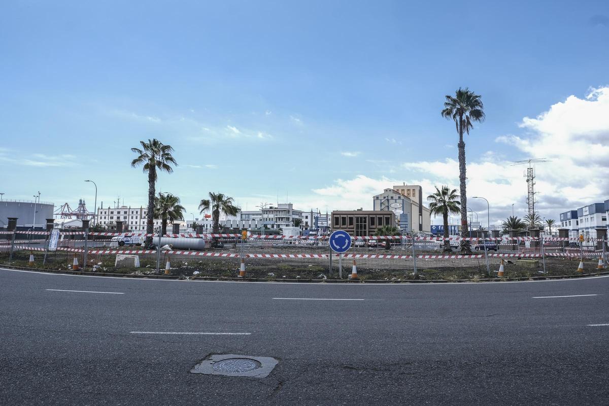 Obras en Belén María, en La Isleta