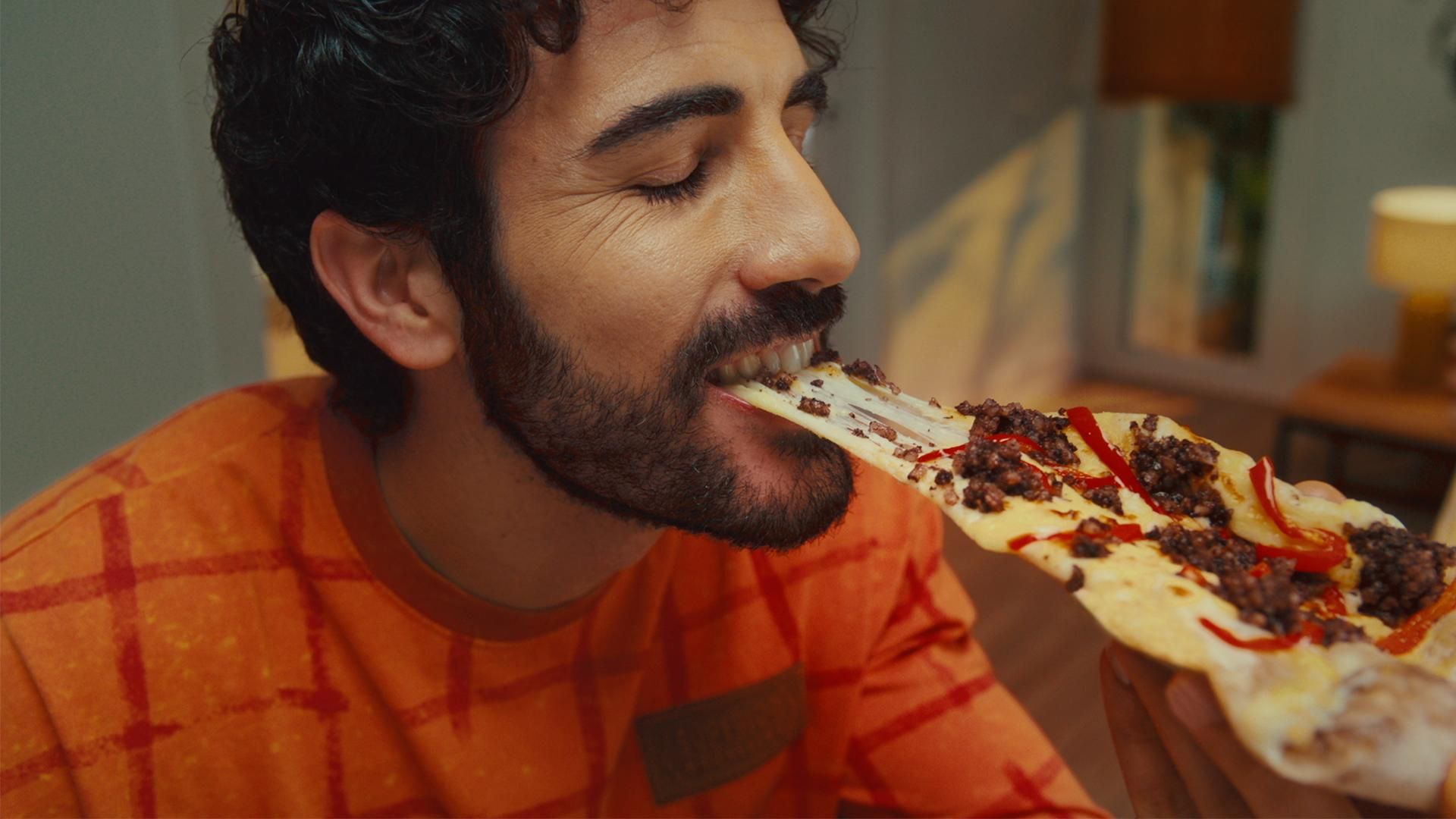 Telepizza de morcilla