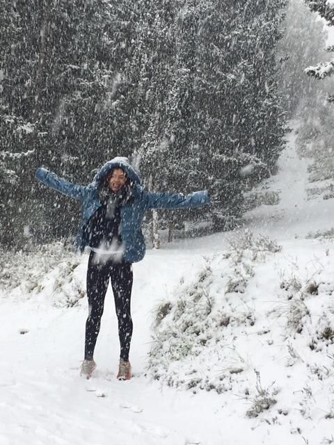 Nieve en el Puerto de la Cadena