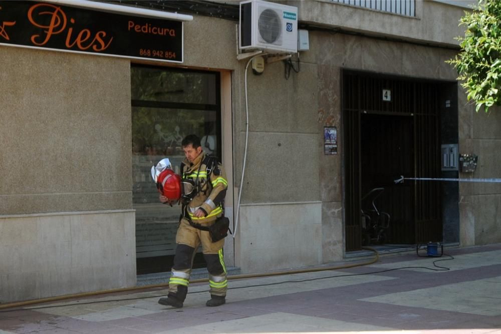 Alarma por un incendio en el barrio de La Flota