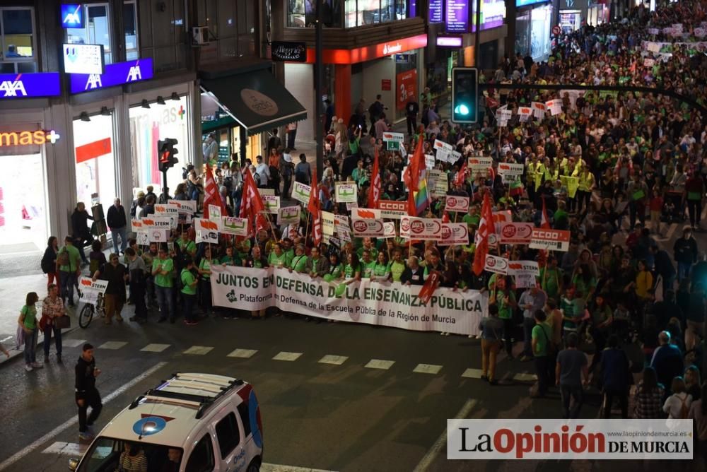 Manifestación contra la LOMCE y los recortes en la Educación en Murcia